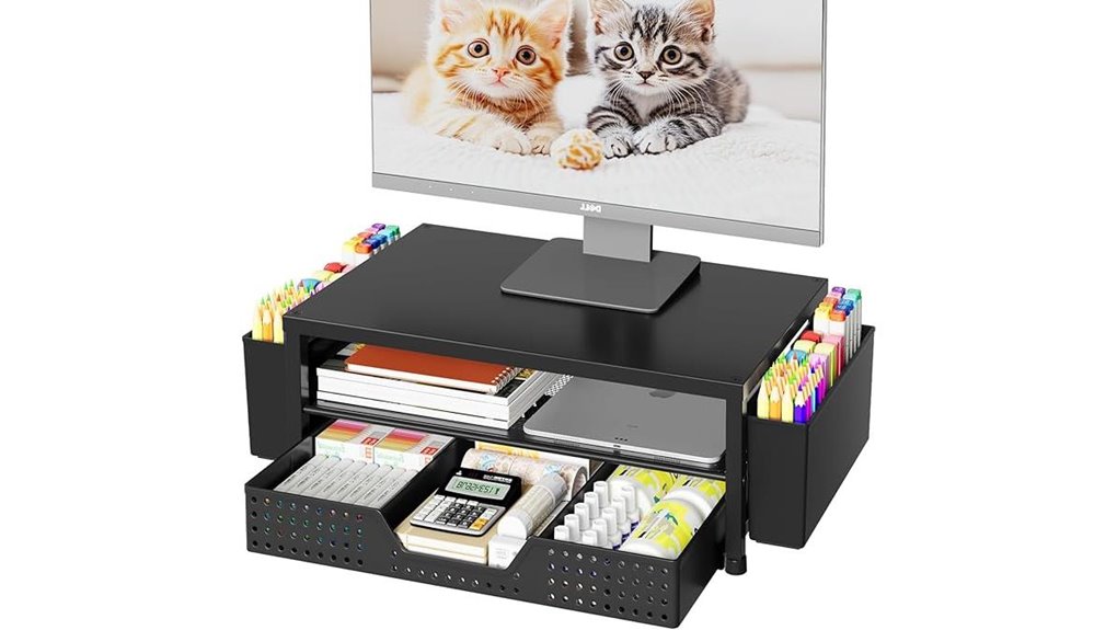 riser stand drawer penholders