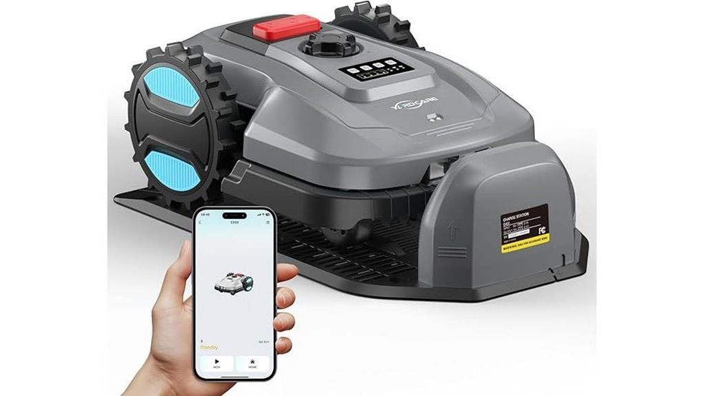 robot mower app auto charging
