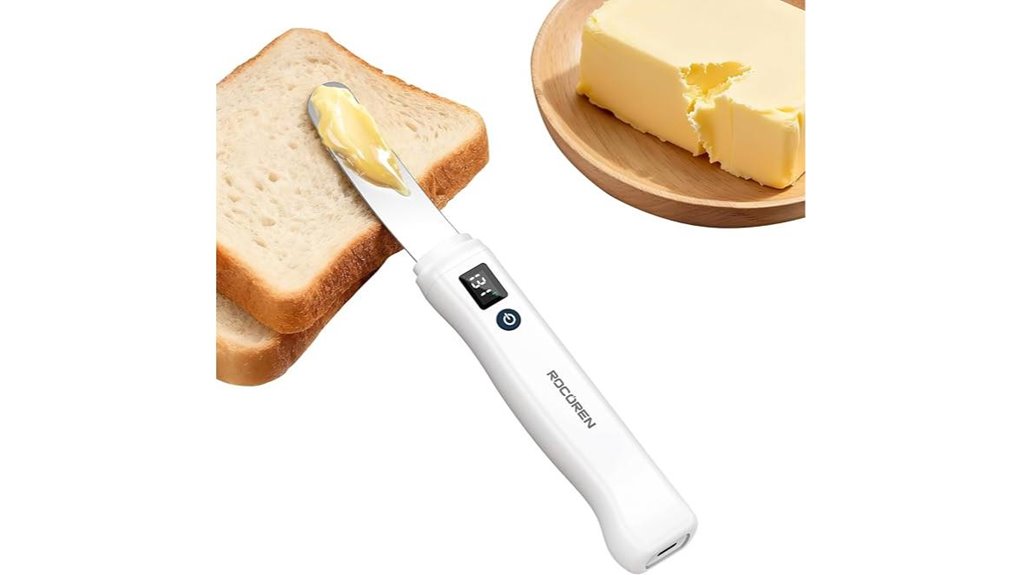 rocoren butter knife temperature display