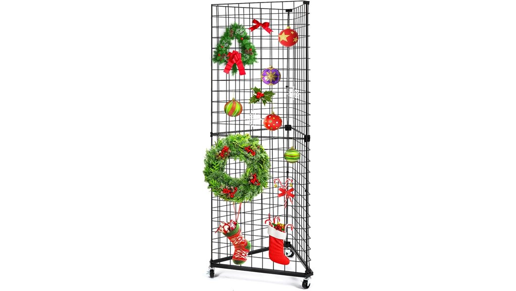 rolling black 24x68 gridwall