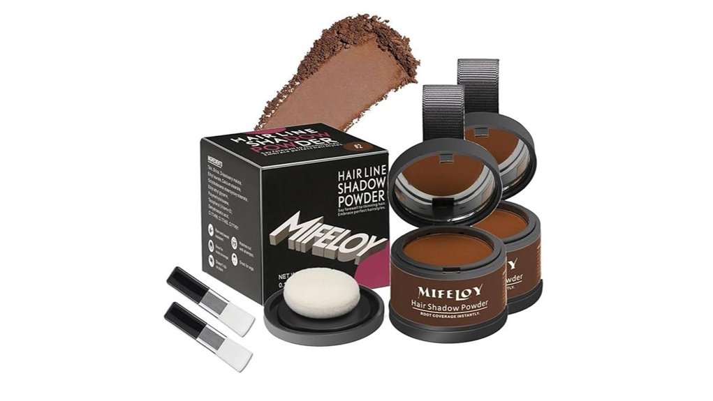 root cover up powder medium brown two pack