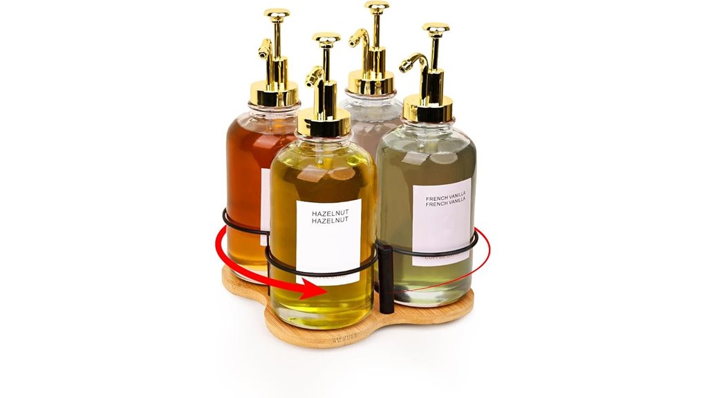 rotating bamboo syrup rack