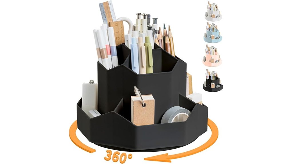 rotating black 9 slot holder
