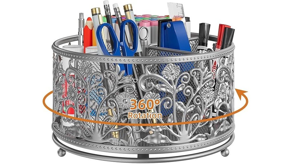 rotating pencil cup holder