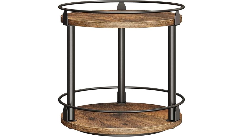rotating two tier spice rack