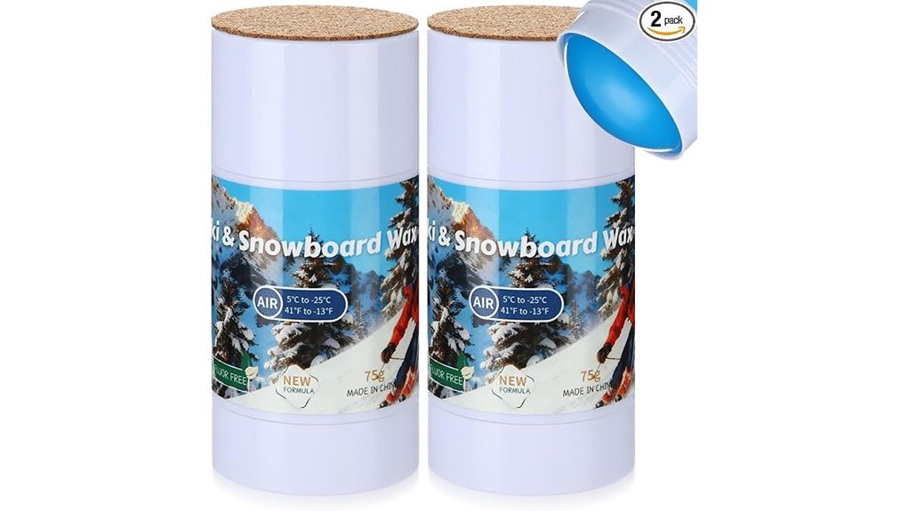 rub on ski and snowboard wax