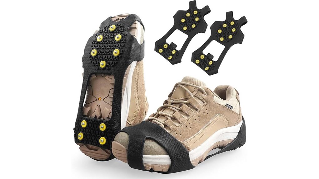 rubber traction ice cleats
