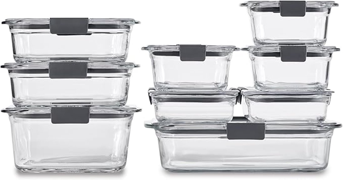 rubbermaid brilliance glass set