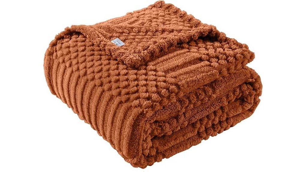 rust fleece 50x70 blanket