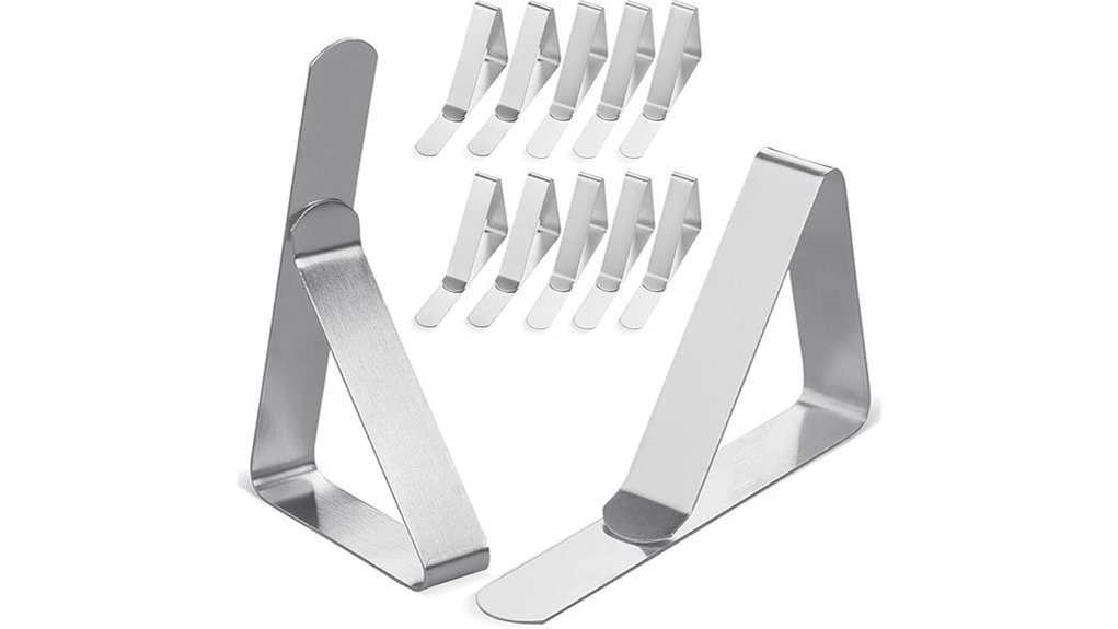 rustproof 12 pack tablecloth clips