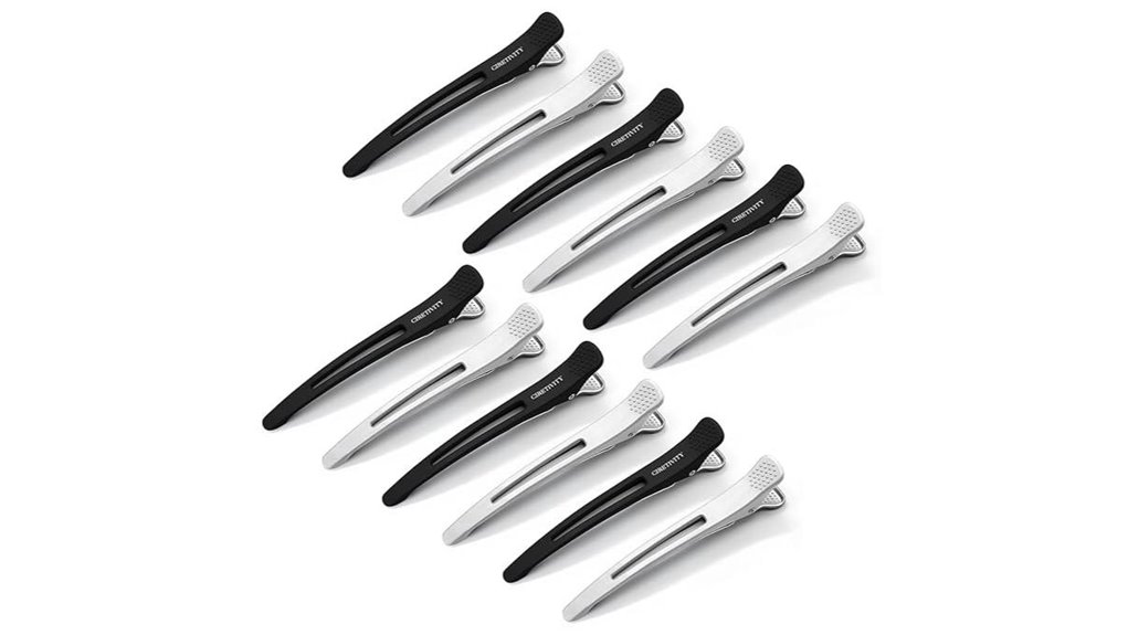 salon grade silicone hair clips