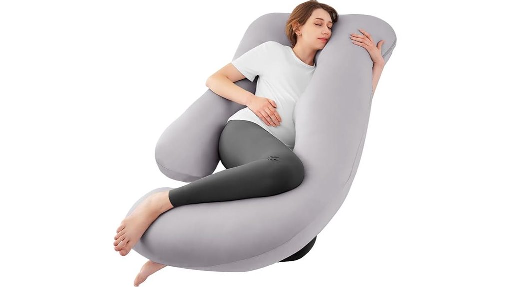 sasttie u shaped pillow with cooling cover