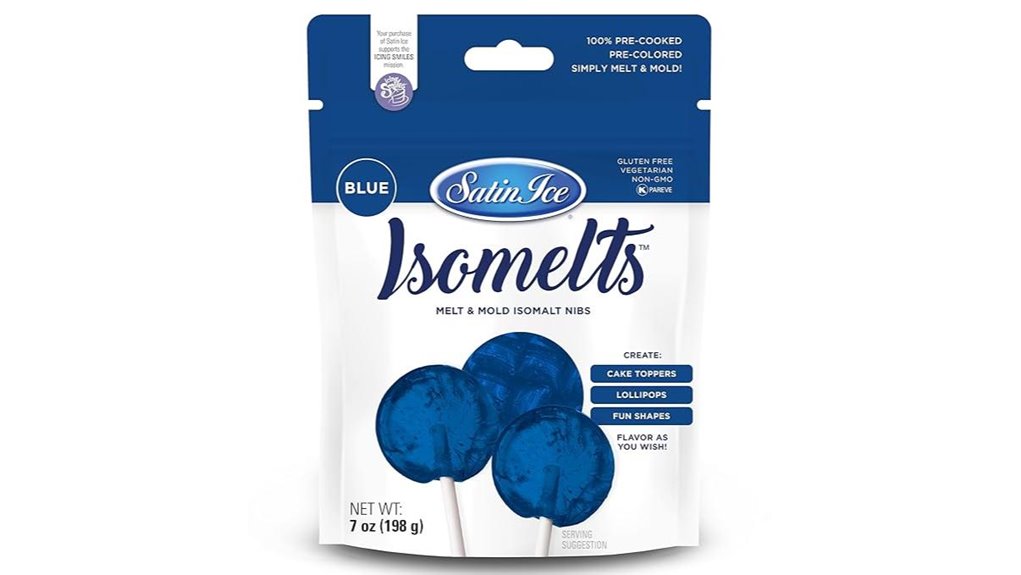 satin ice blue isomelts