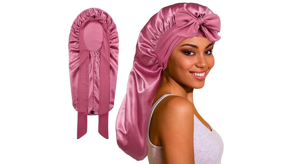 satin silk sleep bonnet