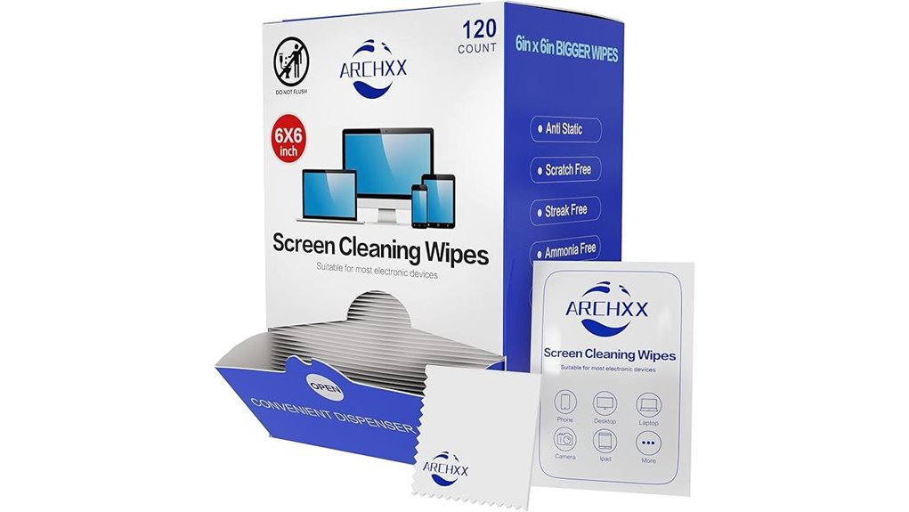 screen wipes 120 count