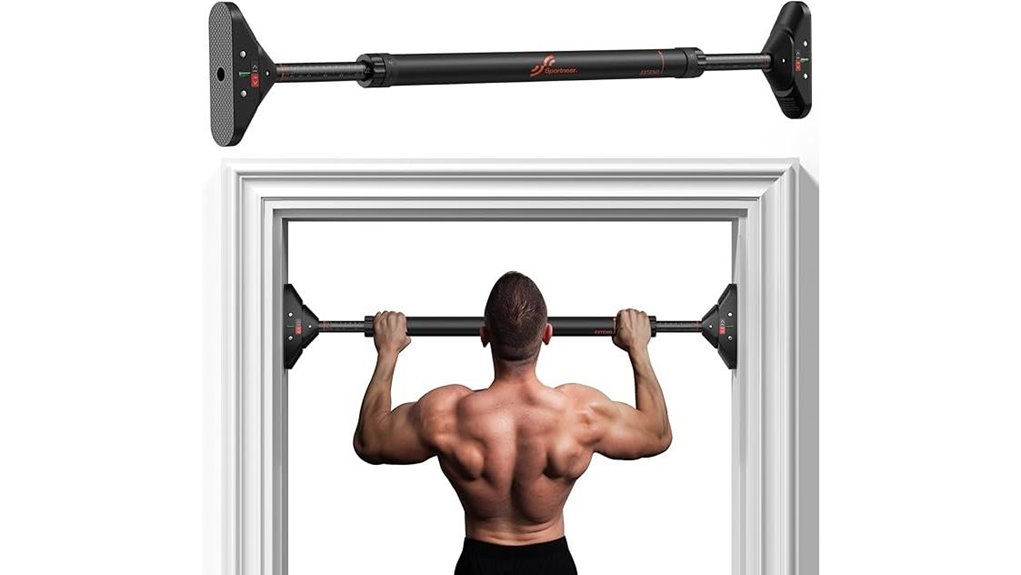 screwless adjustable pull up bar