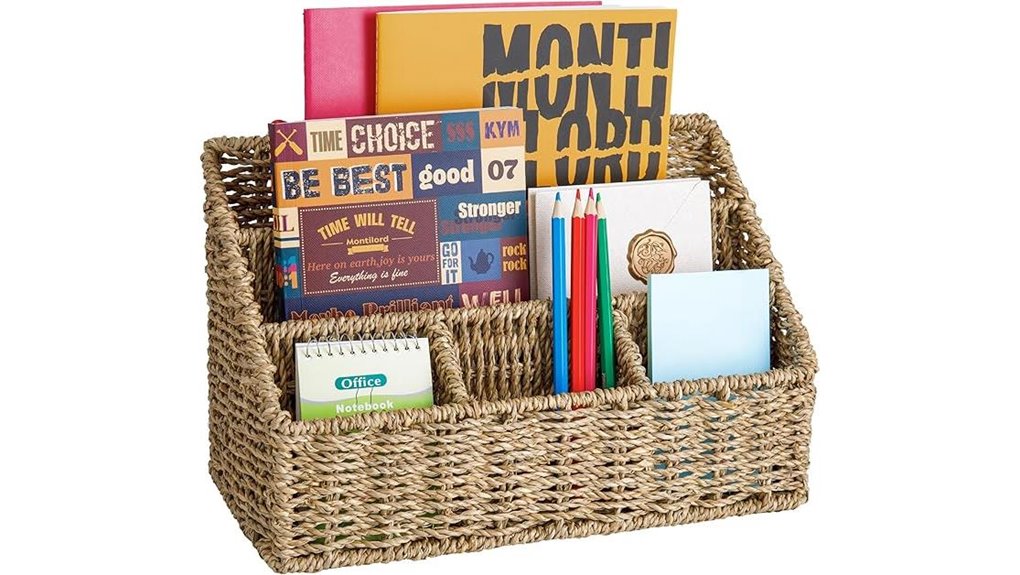 seagrass desk organizer set
