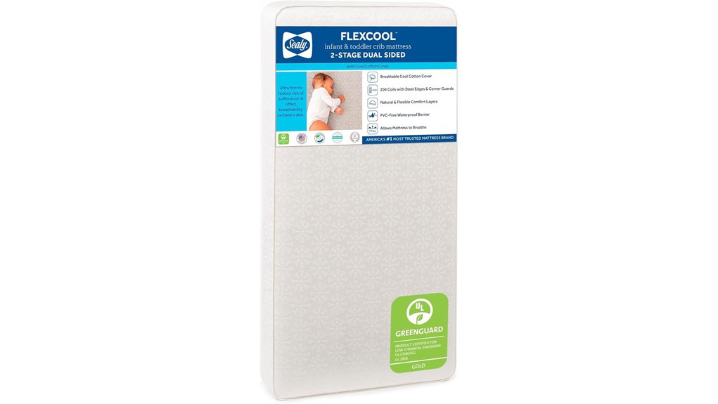 sealy waterproof crib mattress
