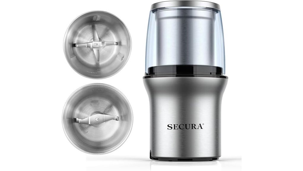 secura electric grinder stainless blades