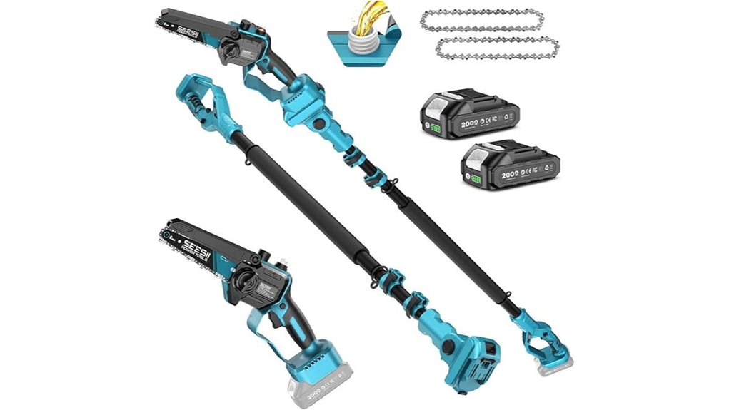 seesii 2 in 1 cordless chainsaw