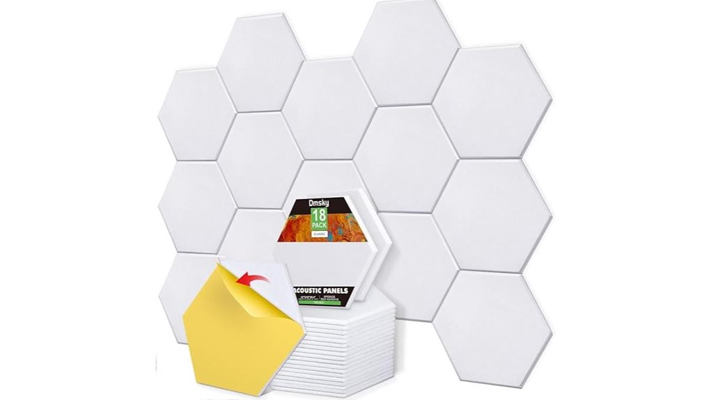 self adhesive white hex panels