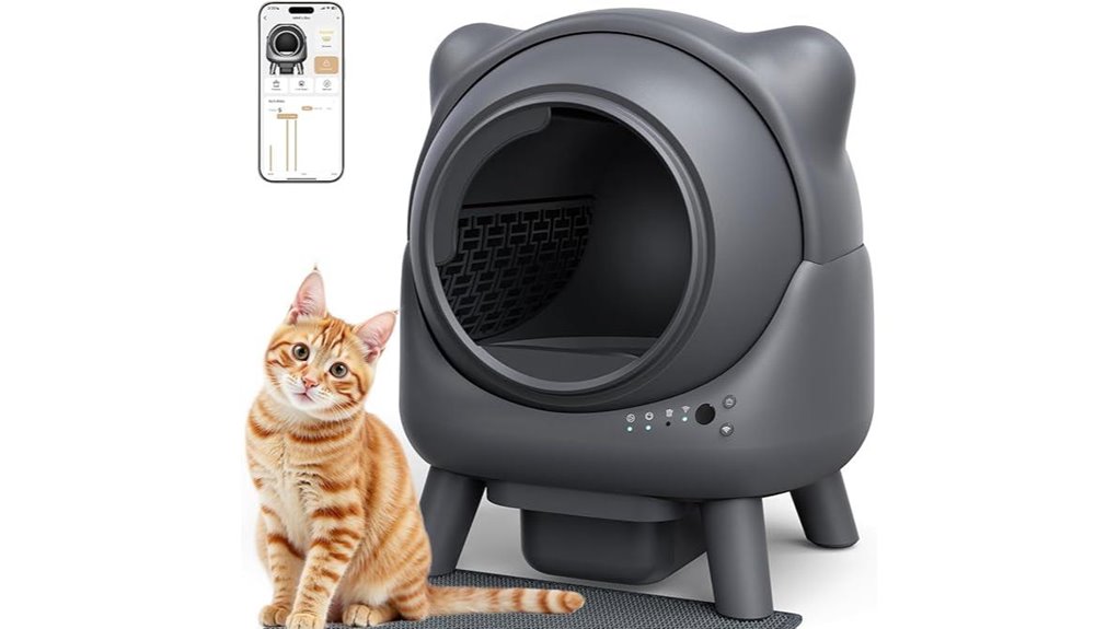 self cleaning litter box with sensors