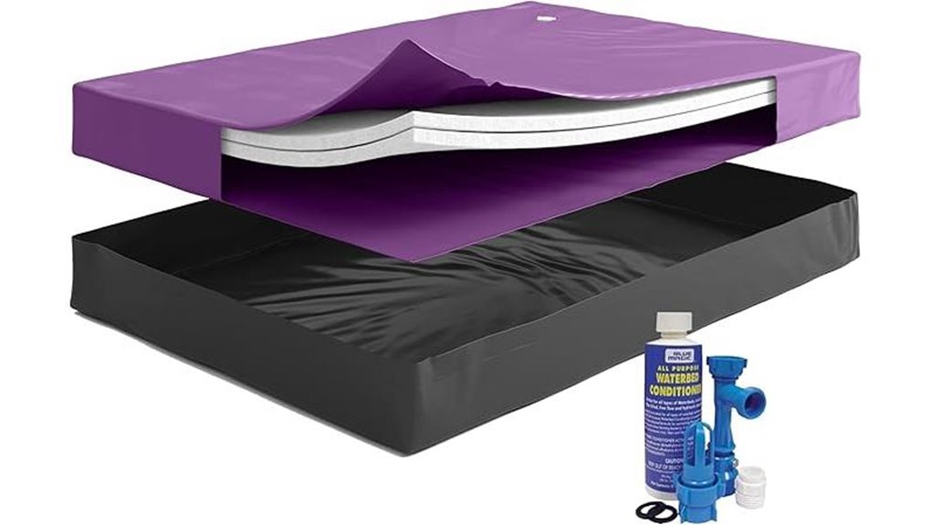 semi wavelet queen waterbed bundle