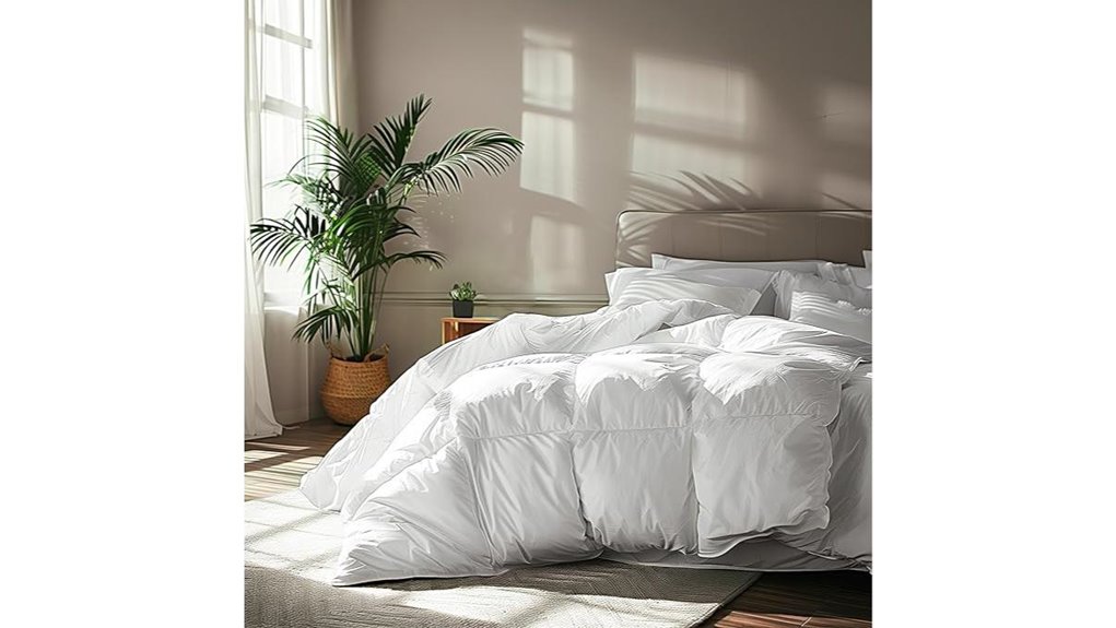 serta queen goose comforter