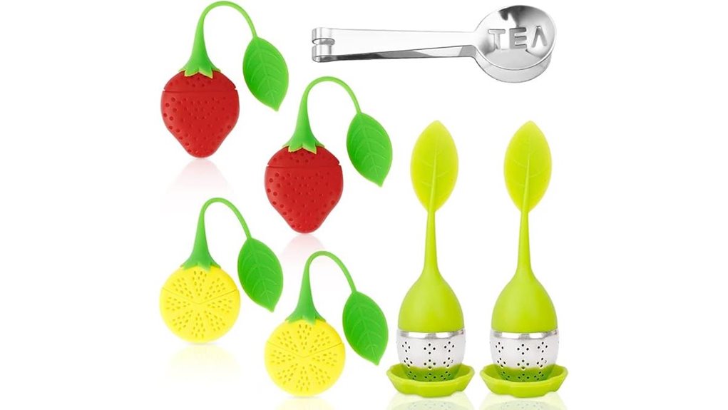 seven pack tea strainers