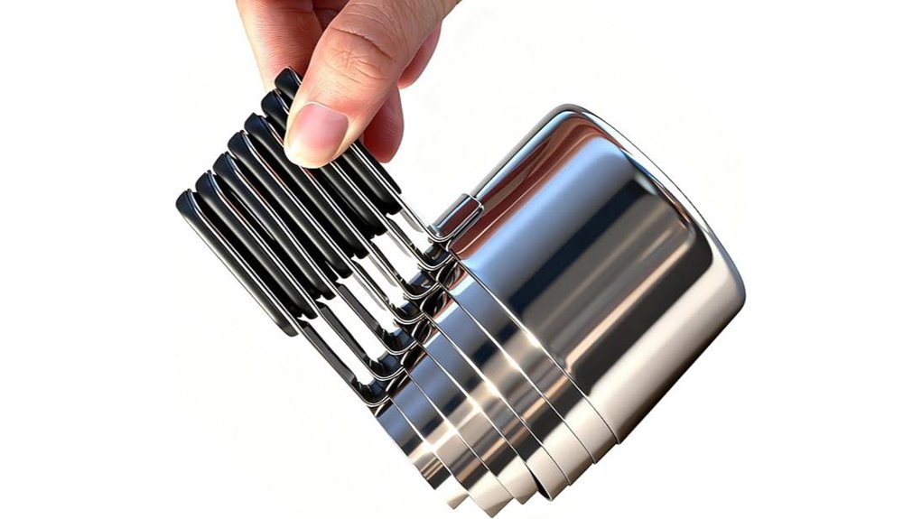 seven piece magnetic stainless cups