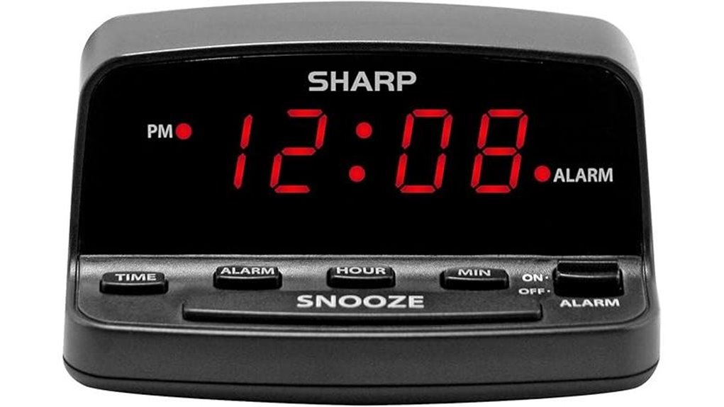 sharp keyboard alarm backup