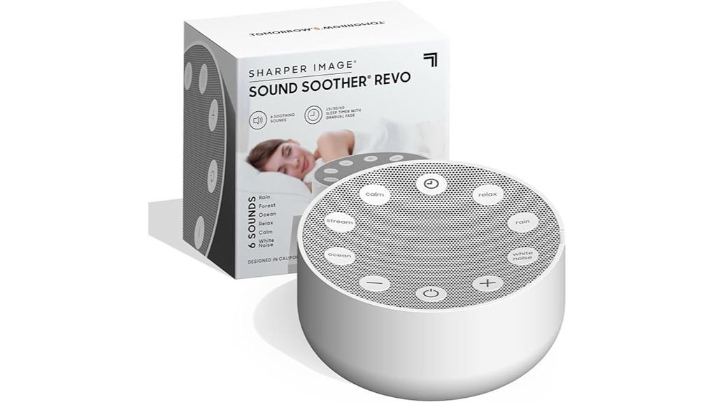 sharper image white noise machine for sleep