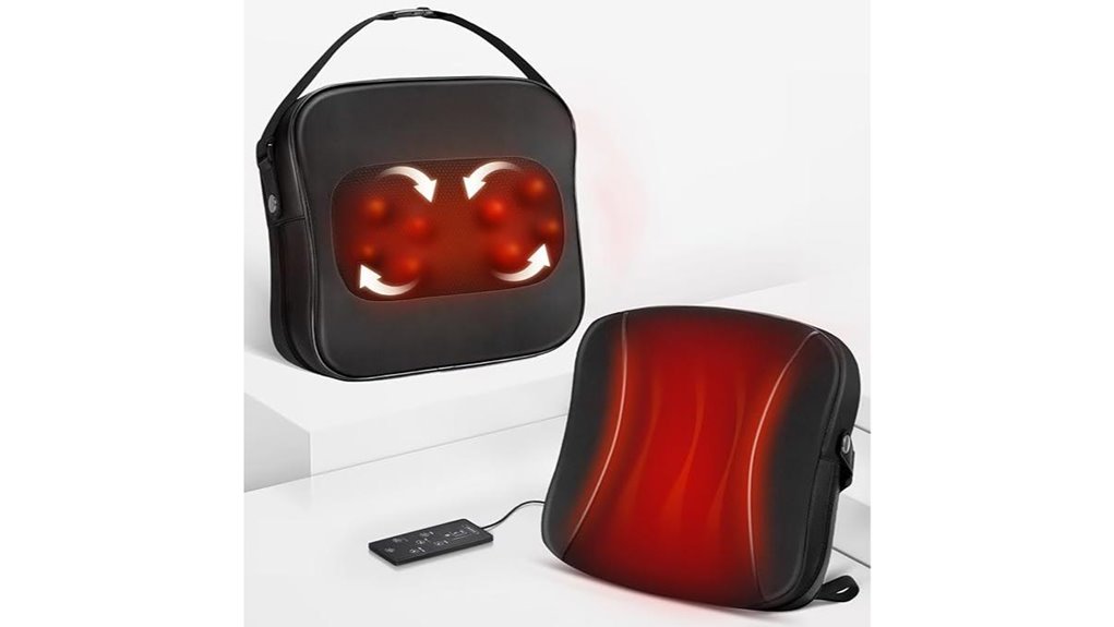 shiatsu heat lumbar pillow