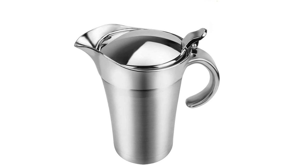 shineme 16oz stainless gravy boat