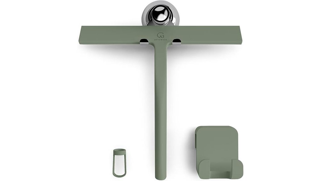 shower squeegee 9 inch green