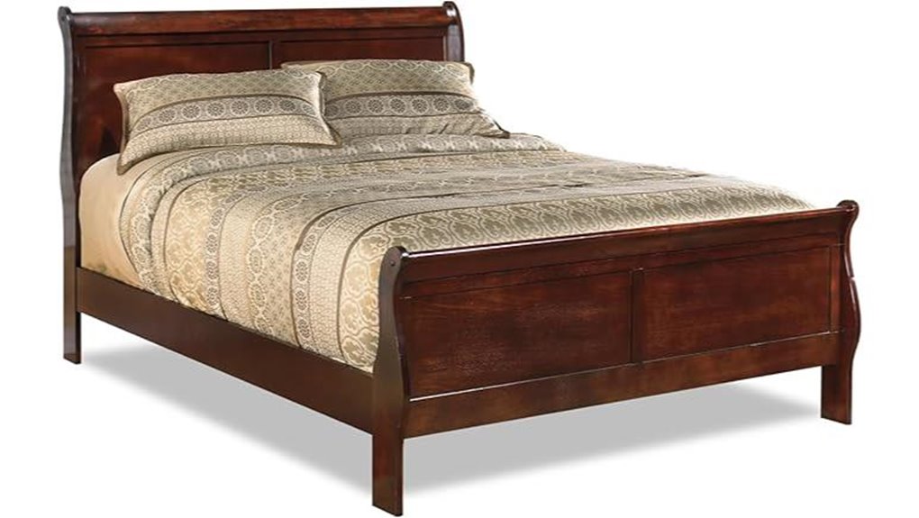 signature design by ashley sleigh bed