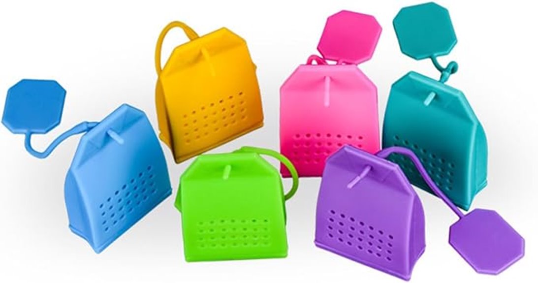 siiicone tea infuser with handle
