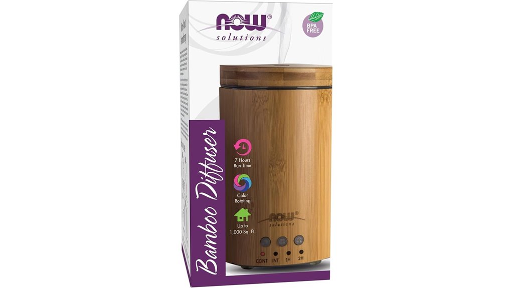silent bamboo led diffuser