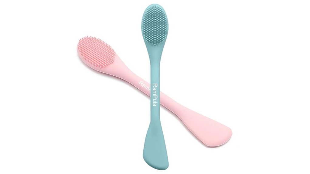 silicone 2 in 1 facial brush