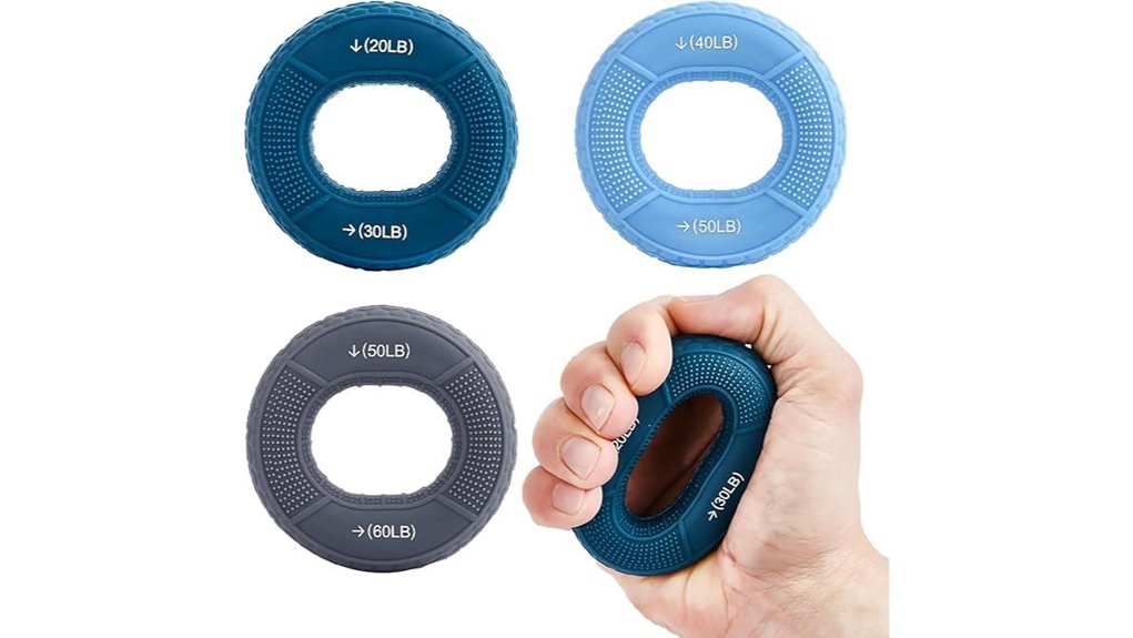 silicone 5 level finger strengthener