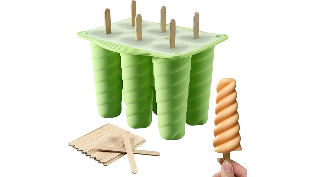 silicone 6 cavity popsicle sticks