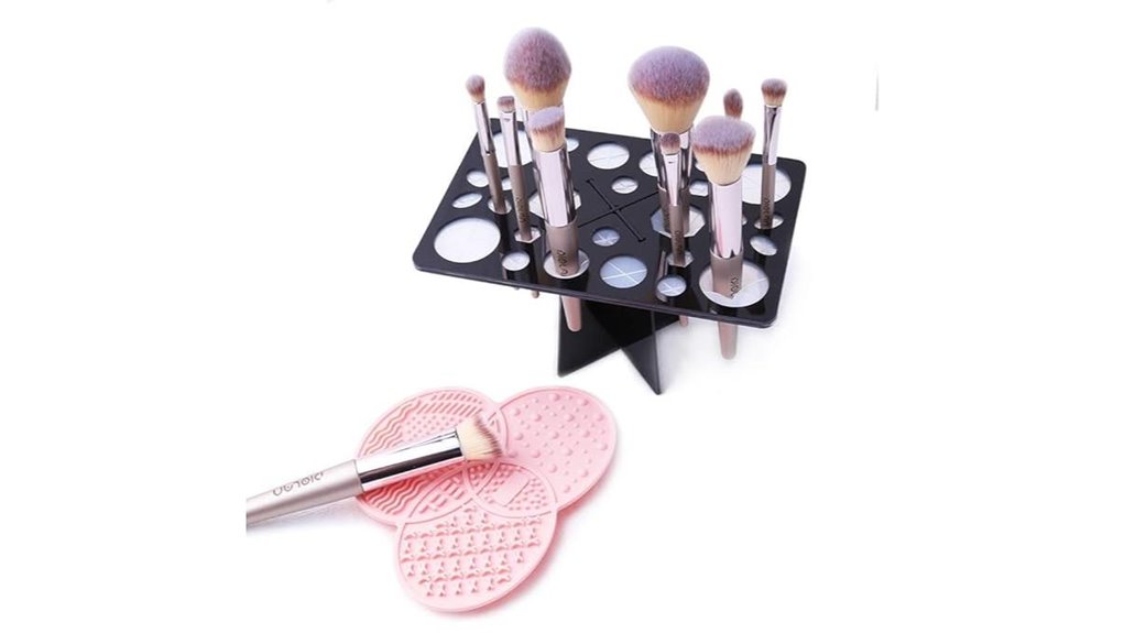 silicone clover brush mat