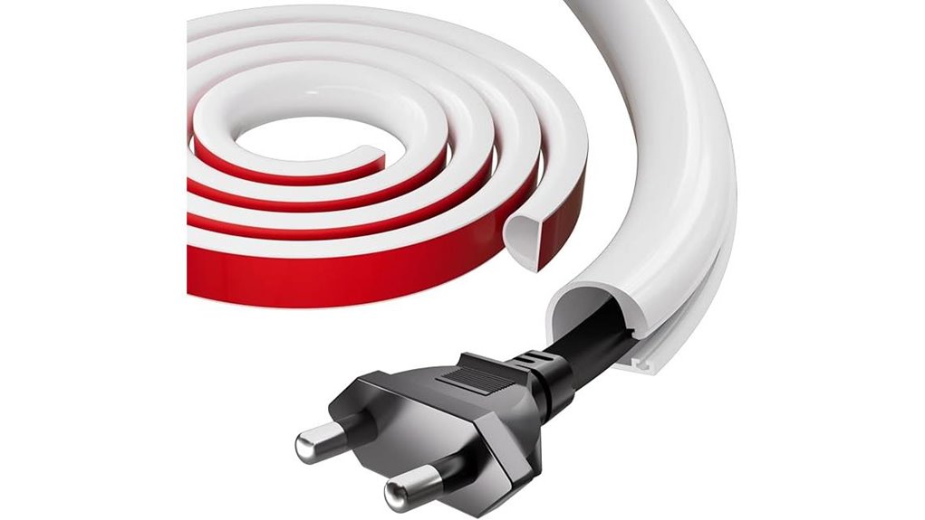 silicone cord hider white