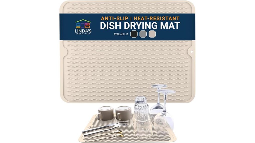 silicone drying mat beige