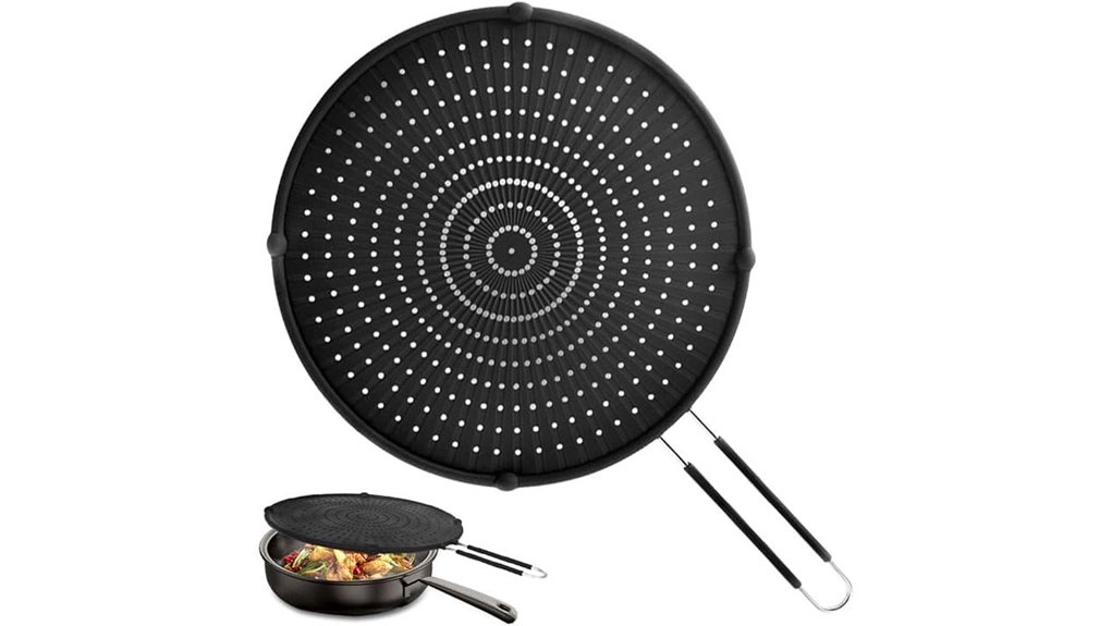 silicone frying pan splatter guard