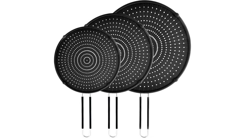 silicone frying pan splatter screen