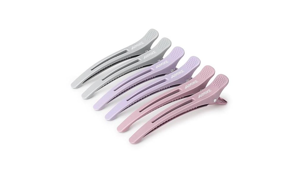 silicone hair sectioning clips