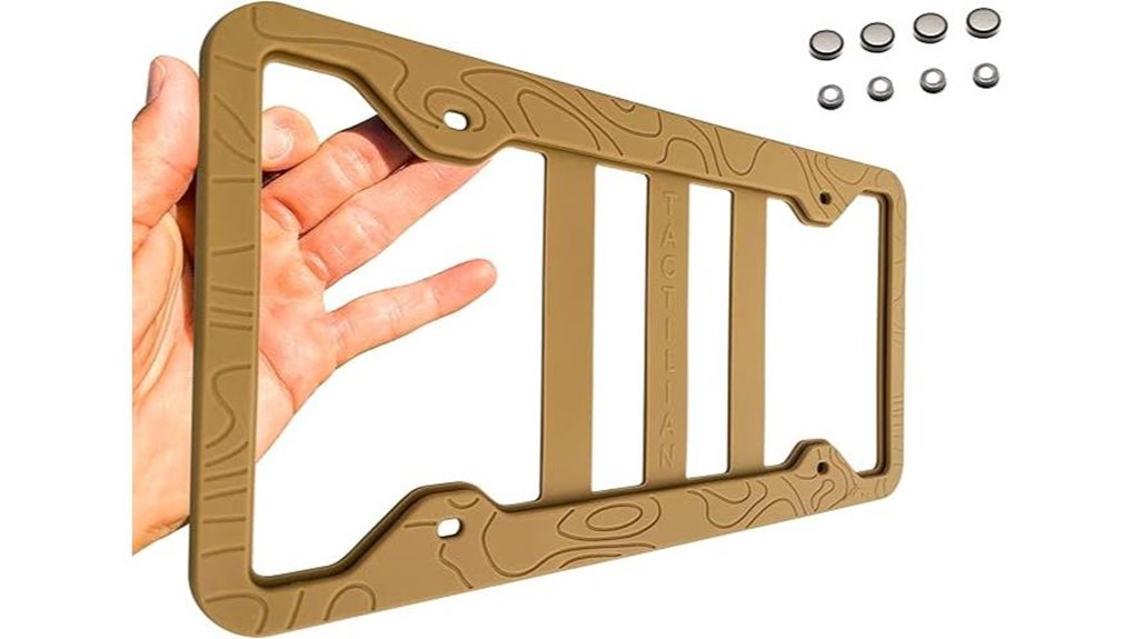 silicone license plate frame