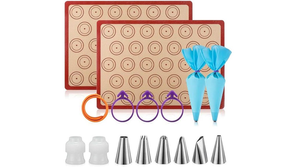 silicone macaron baking matset