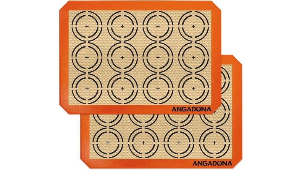 silicone nonstick half sheet mats